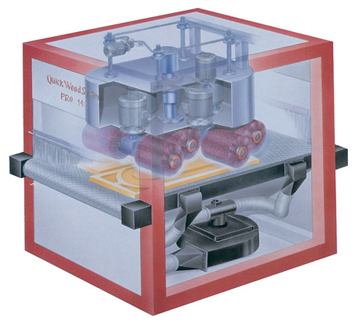 Picture of a QuickWood PRO denibbing machine